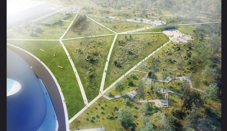 Vítězný návrh na plánovaný park 4 Dvory
