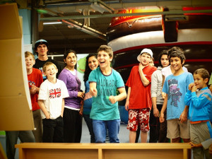 Děti z Dětského domova Žíchovec v budějckém Hopsáriu