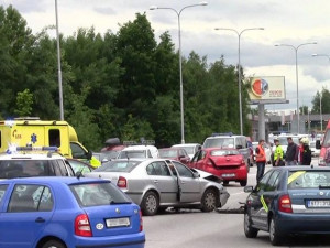 Páteční nehoda na výpadovce na Písek