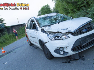 Srážka osobního automobilu s koněm v Šindlových Dvorech