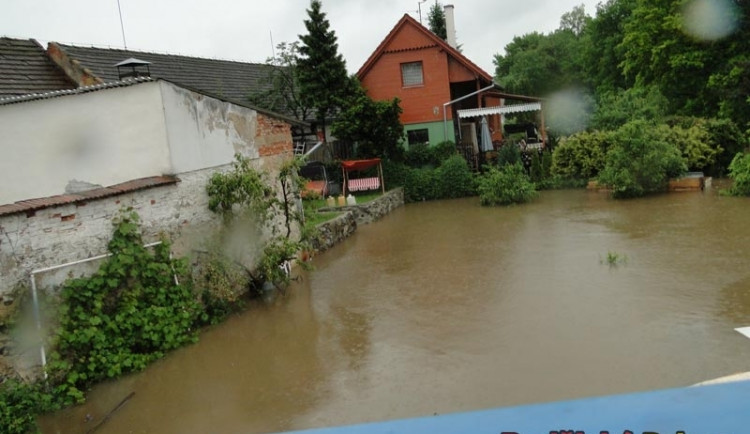Povodně v Roudném na začátku června
