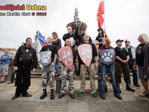 Protest kvůli problémům v soužití s Romy