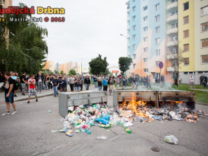 Protest kvůli problémům v soužití s Romy