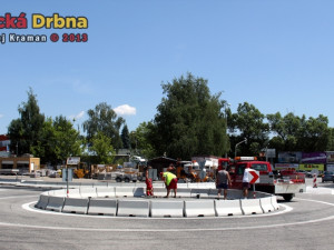 Nový kruhový objezd u Kauflandu