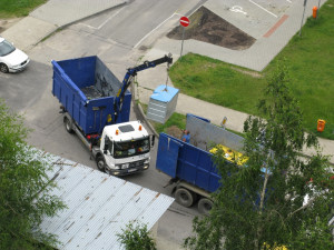 Odvoz kontejnerů z Máje