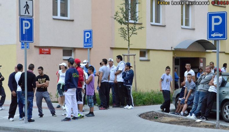 Demonstrace 2 v Českých Budějovicích, sídliště Máj