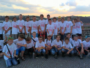 Na Prague games si zahráli i mladí florbalisté z Budějc