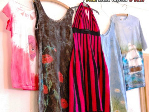 Malované šaty jsou každé originálem