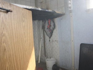 Požár domku na Dobré Vodě