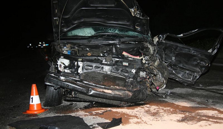 Škoda Octavia po srážce s ivecem