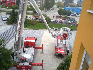 Požár výrobny lahůdek v Týně nad Vltavou