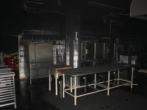 Požár výrobny lahůdek v Týně nad Vltavou