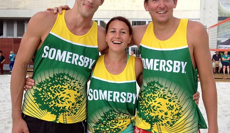 Vítězný tým Z Panské. Zleva Filip Habr a Eva s Vojtěchem Zachovými