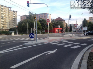Křižovatka Lidická - Mánesova