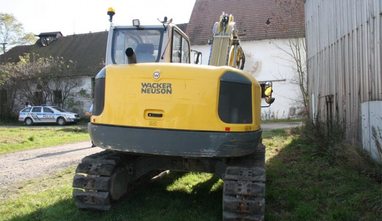 Nalezený bagr v Mladošovicích