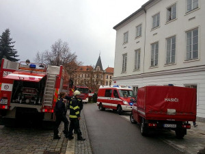 Požár opony v Jihočeském divadle