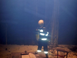 Požár opony v Jihočeském divadle