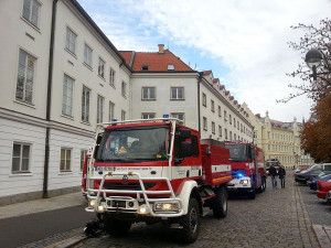Požár opony v Jihočeském divadle