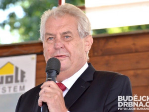 Prezident Zeman zrušil návštěvu Jihočeského kraje