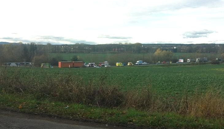 Kvůli nehodě se tvoří dlouhé kolony