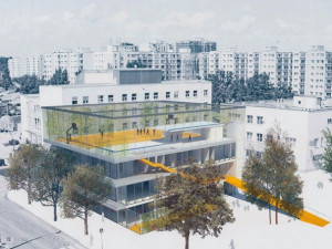 Vizualizace Komunitního centra Máj