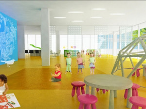 Vizualizace Komunitního centra Máj