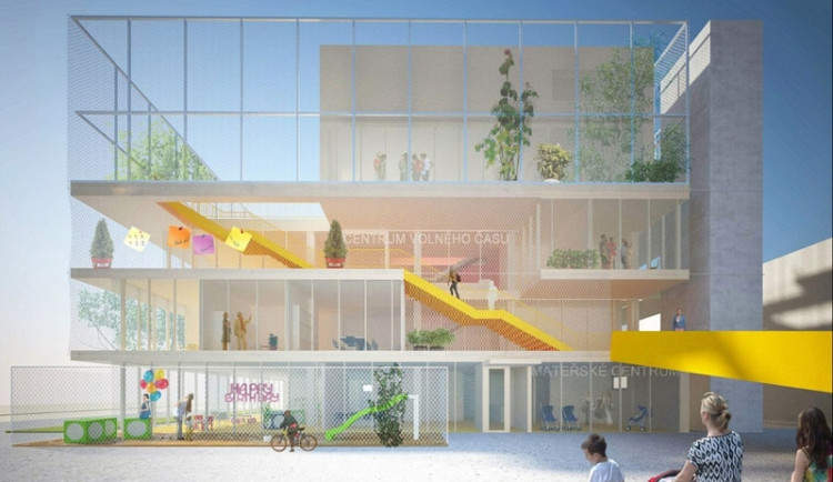 Vizualizace Komunitního centra Máj