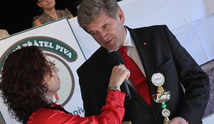 Jiří Boček přebírá titul Pivovar roku