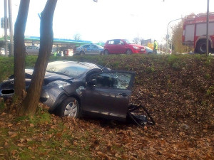 Toyota Yaris po havárii Na Dlouhé louce