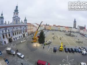 FOTO: Advent se blíží, náměstí už zdobí vánoční strom