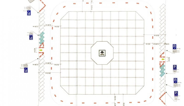 Dočasný systém parkování na náměstí Přemysla Otakara II. po dobu adventu