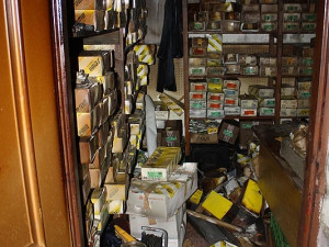 Požár kůlny u rodinného domu v Dobrovodské ulici