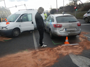 Čtvrteční nehoda na Strakonické