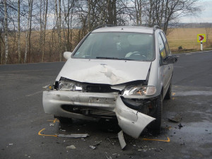 Sobotní dopravní nehoda u Ledenic