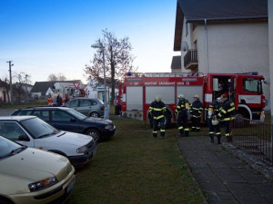 Požár sklepa v Lipí