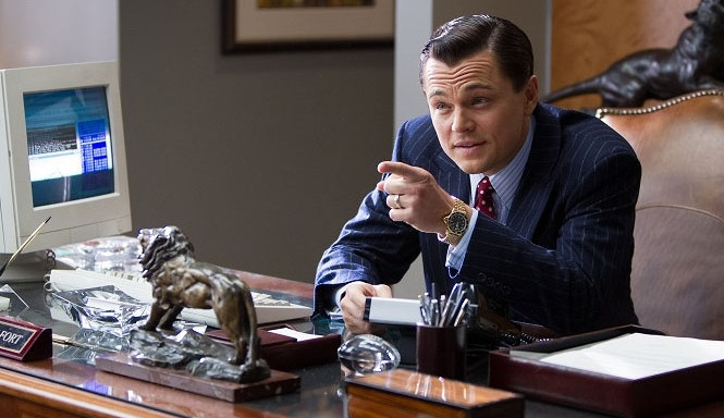 Leonardo DiCaprio ve filmu Vlk z Wall Street
