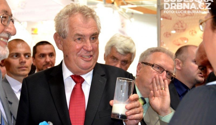 Miloš Zeman na výstavě Země živitelka 2013