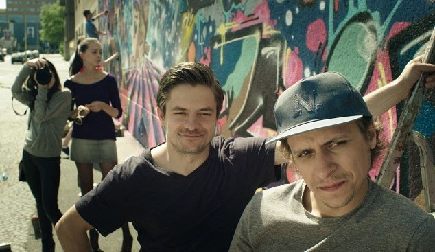 Jiří Mádl a Tomáš Vorel (zleva) ve filmu Vejška