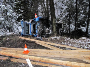 Tragická dopravní nehoda u Nažidel na Českokrumlovsku