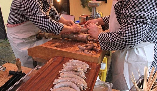 Tradiční zabíjačka u Masných krámů