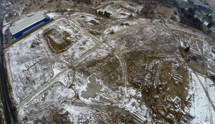 Výstavba Parku Čtyři Dvory