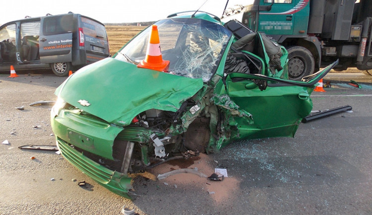 Zničený Chervolet Matiz