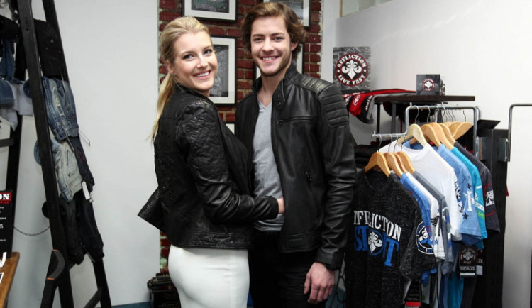 Jitka Nováčková s přítelem Markem