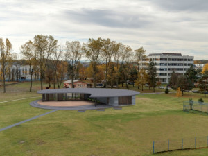 Vizualizace studentského klubu v kampusu Jihočeské univerzity