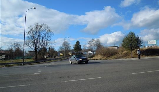 Místo, kde v Týně nad Vltavou vzniká nový kruhový objezd