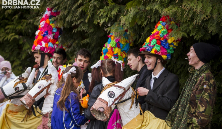 Masopustní průvod dětí v Lišově