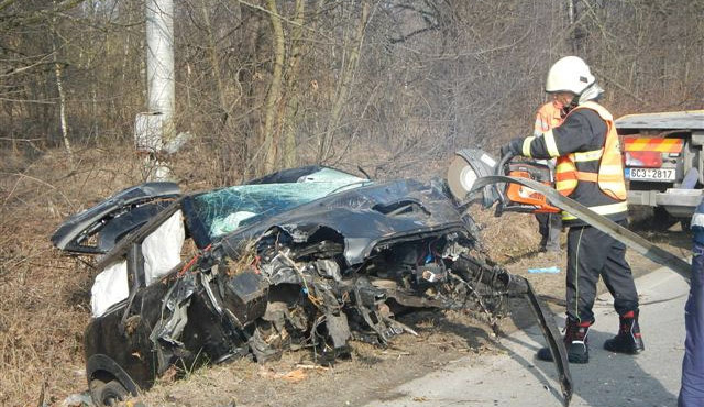 Zdemolovaný Mini Cooper