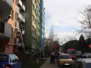 Požár potravin v budějcké Krčínově ulici