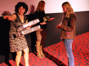 Svatava Kopečková, ředitelka multikina, rozdávala ceny