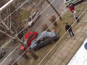 Incident měli obyvatelé přilehlých paneláků jako na dlani